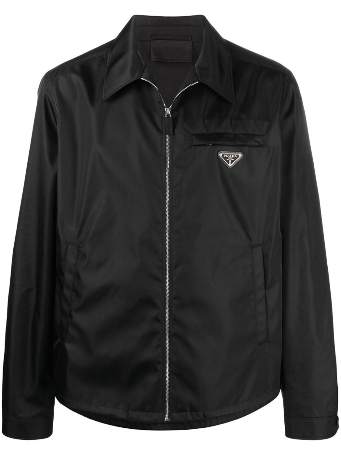 

Prada куртка Re-Nylon с логотипом, черный