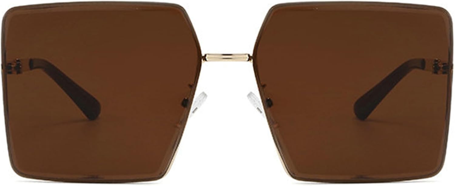 

Солнцезащитные очки Willochra в винтажном стиле, квадратные, без оправы, для женщин, роскошные, увеличенного размера, с градиентным переходом цвета, стильные, без оправы, защита от УФ-излучения UV400, C2