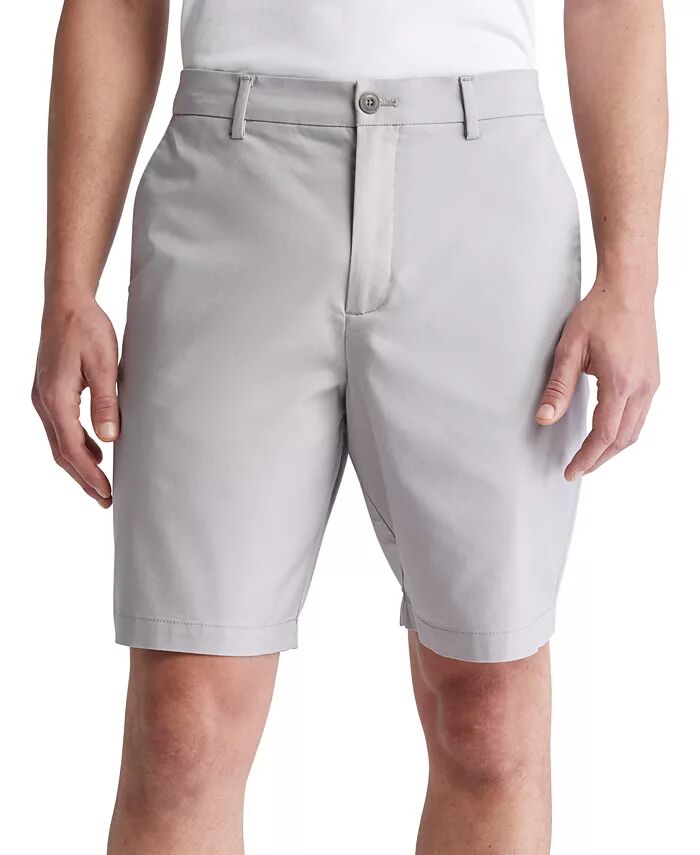 

Мужские изысканные облегающие шорты 9 дюймов Calvin Klein, серый