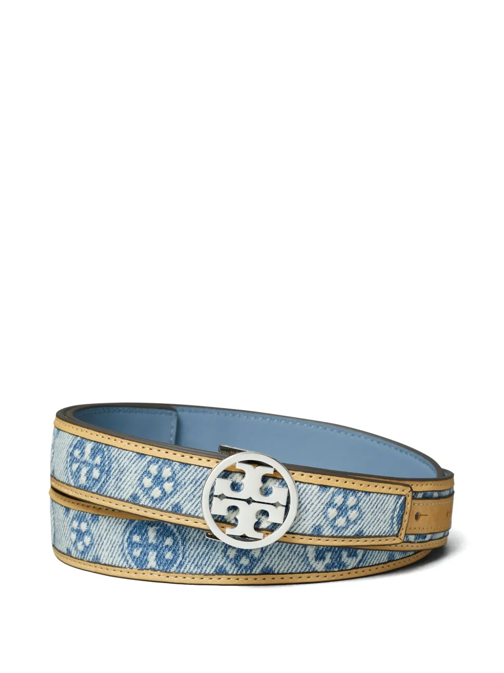 

Джинсовый ремень T Monogram Tory Burch, синий