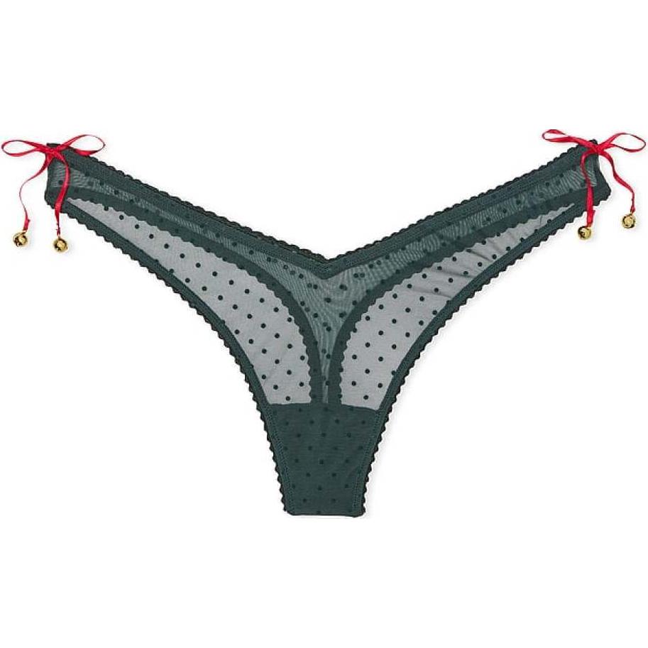 

Victoria's Secret 24 Big Show Collection VERY SEXY трусики женские 1 упаковка зеленый в горошек