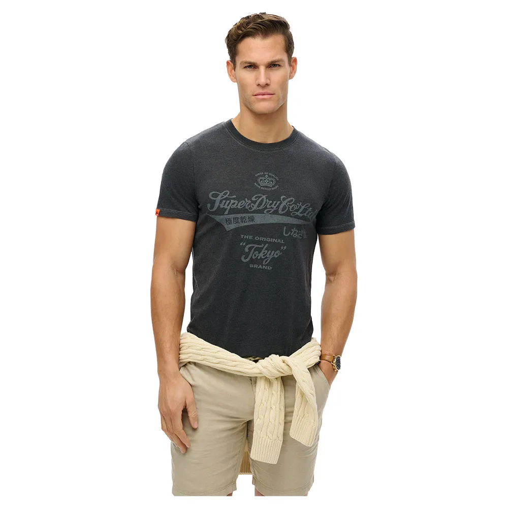 

Футболка с коротким рукавом Superdry Workwear Washed Relaxed, черный