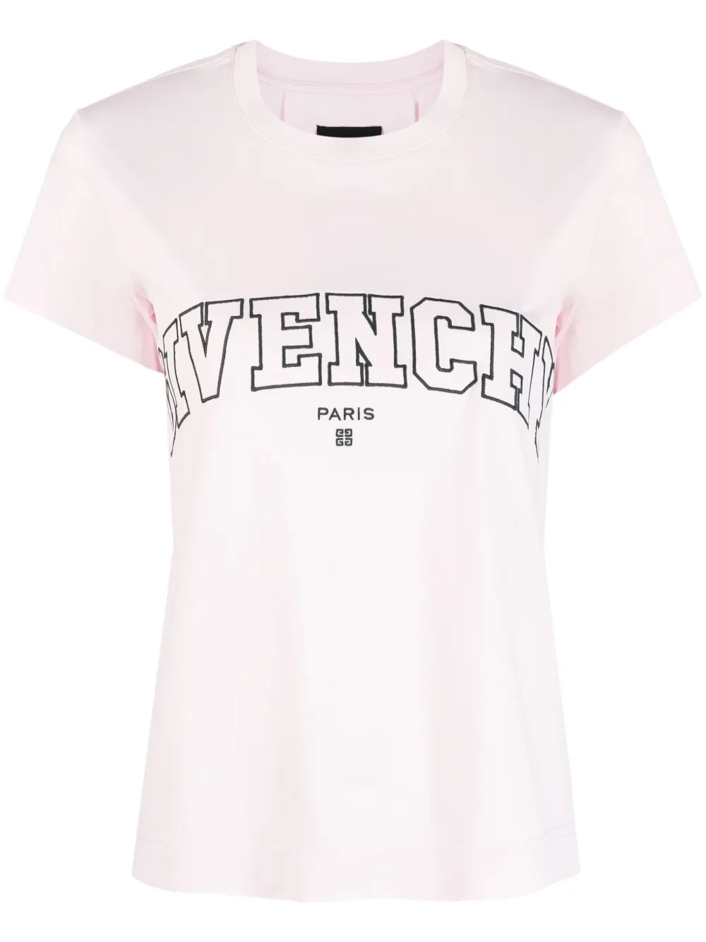 

Футболка с вышитым логотипом Givenchy, розовый