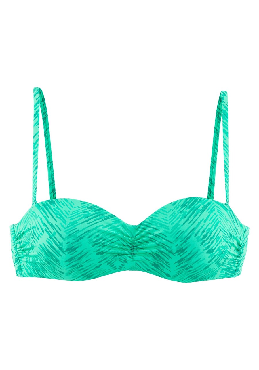

Верх бикини бандо JETTE, цвет Light green/Dark green
