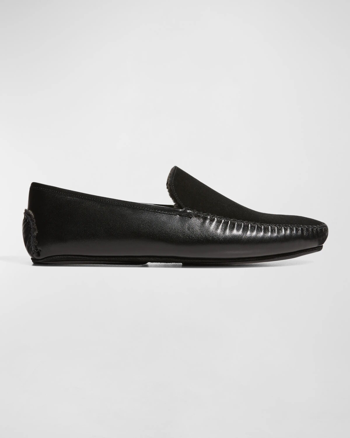 

Мужские лоферы Mayfair из смешанной кожи на подкладке из овчины Manolo Blahnik, цвет Black