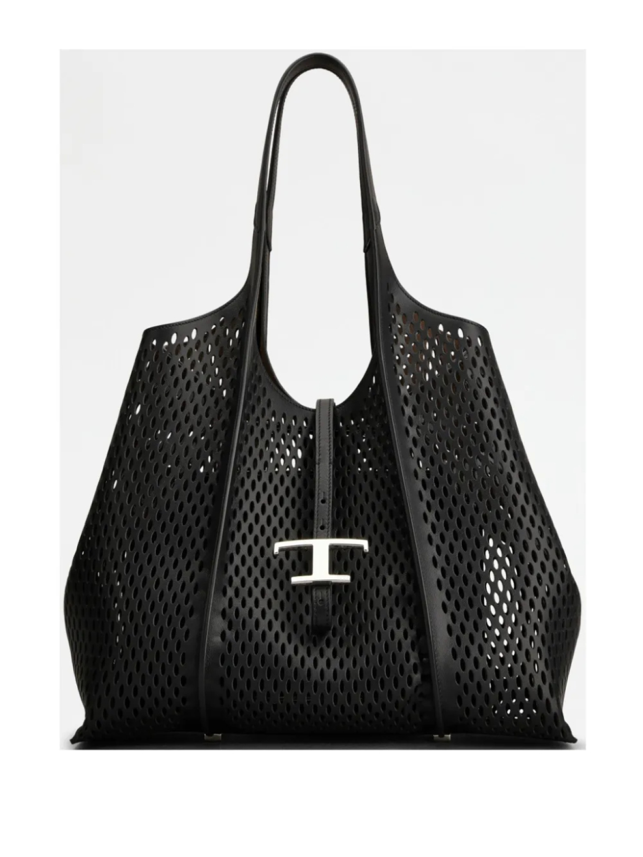 

Сумка-шоппер Tod's T Timeless среднего размера, черный