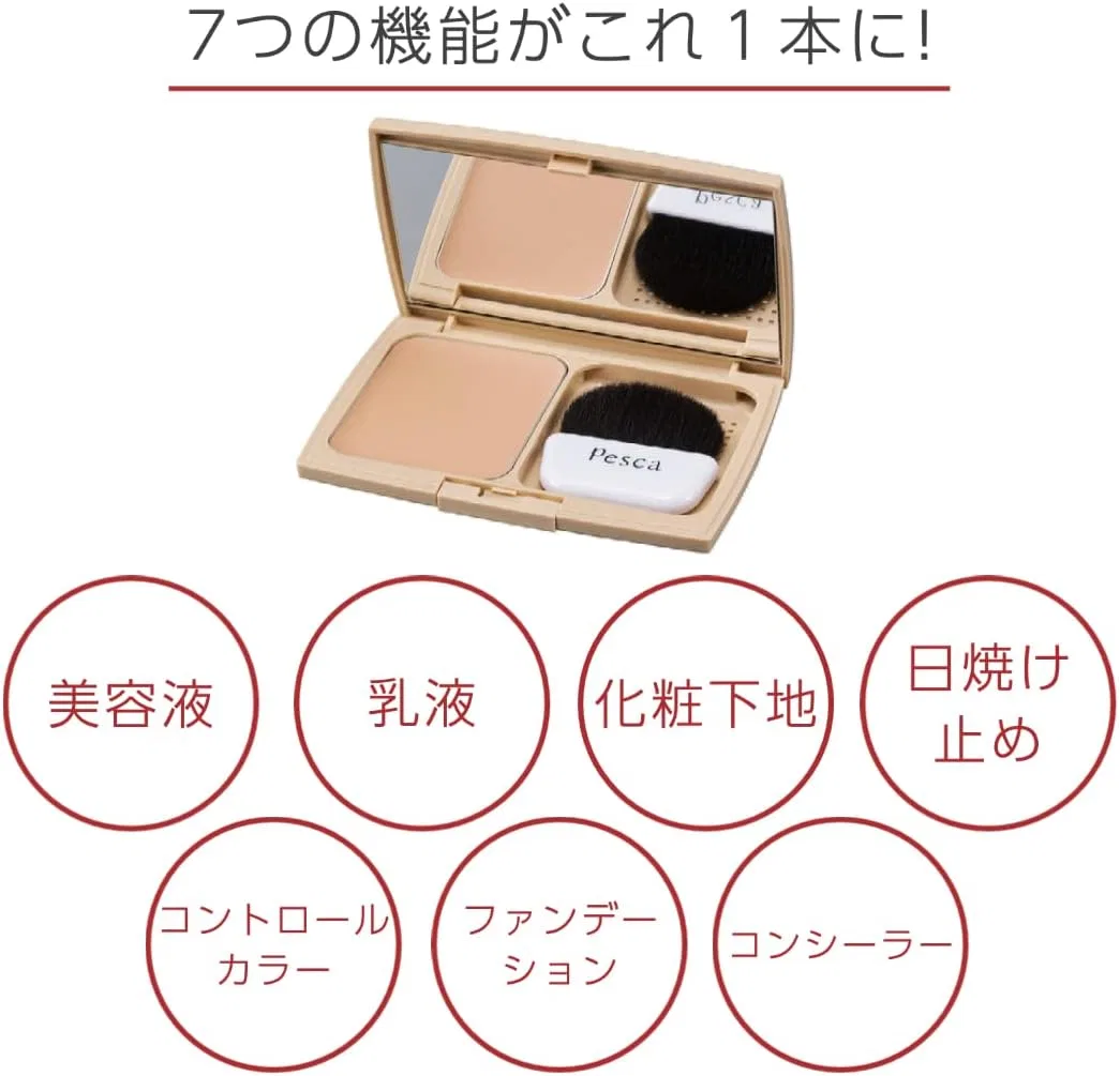 BB-крем PESCA Pixijericque Serum Powdery BB-EX, нюдово-розовый — фото 4
