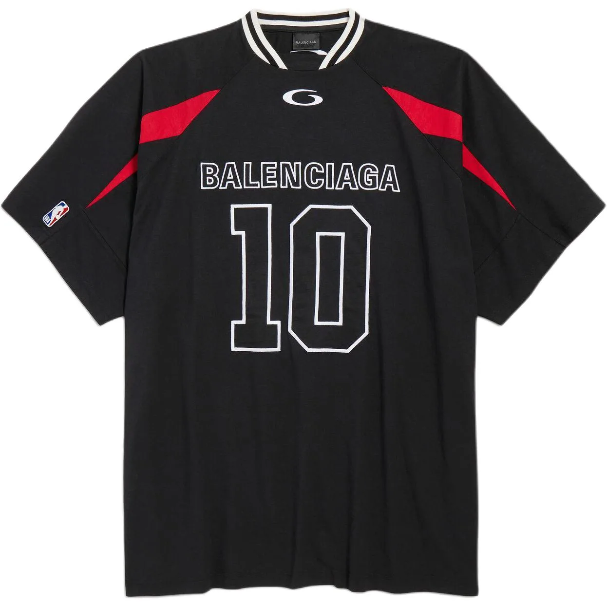 Футболка NBA SS26 Loose Fit мужская Balenciaga, черный