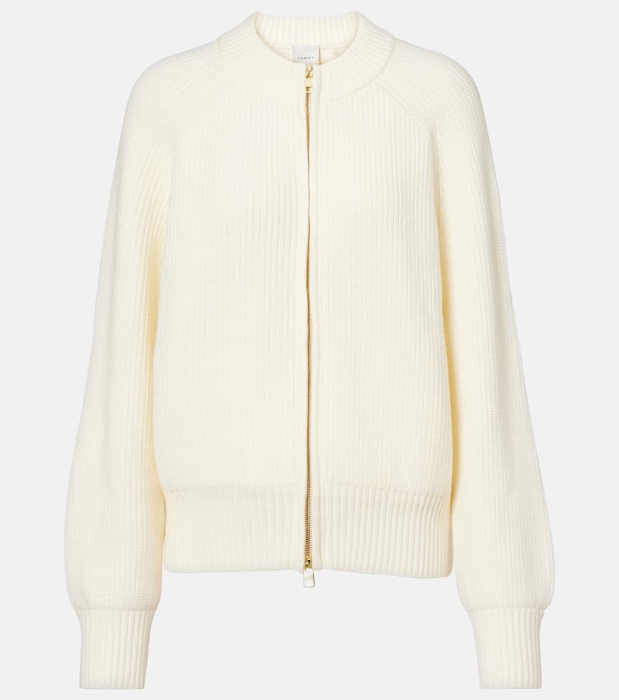 

Кардиган Milo с ребристым узором на молнии Varley, Egret