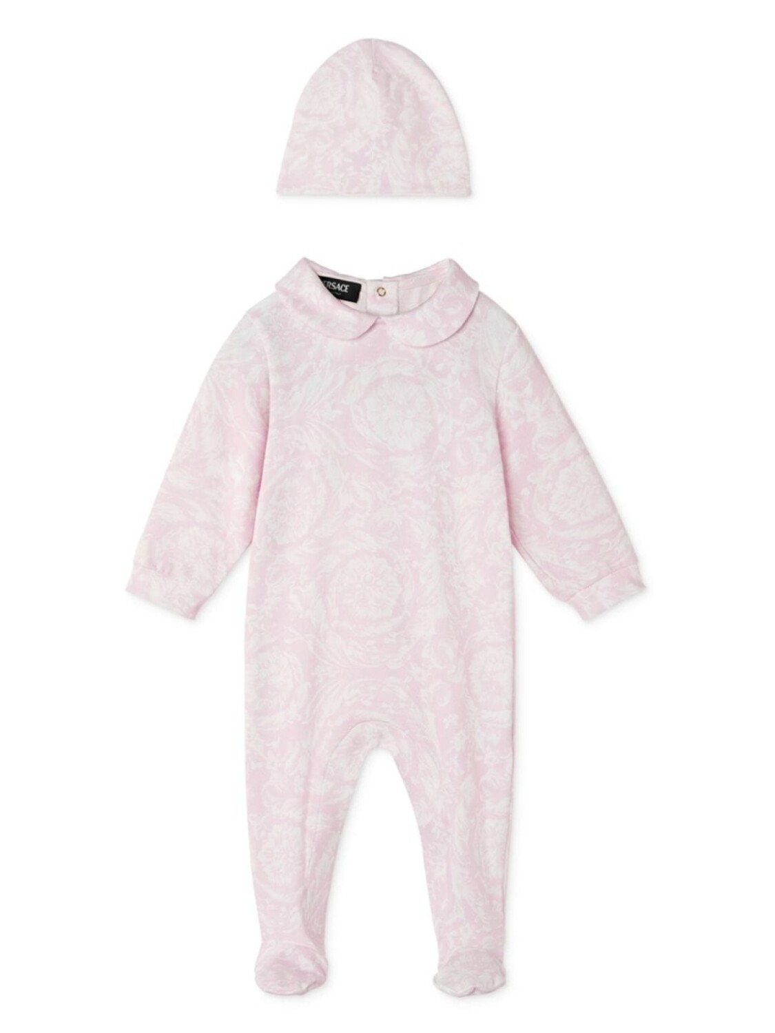 

Versace Kids комплект для новорожденного с принтом Barocco, розовый