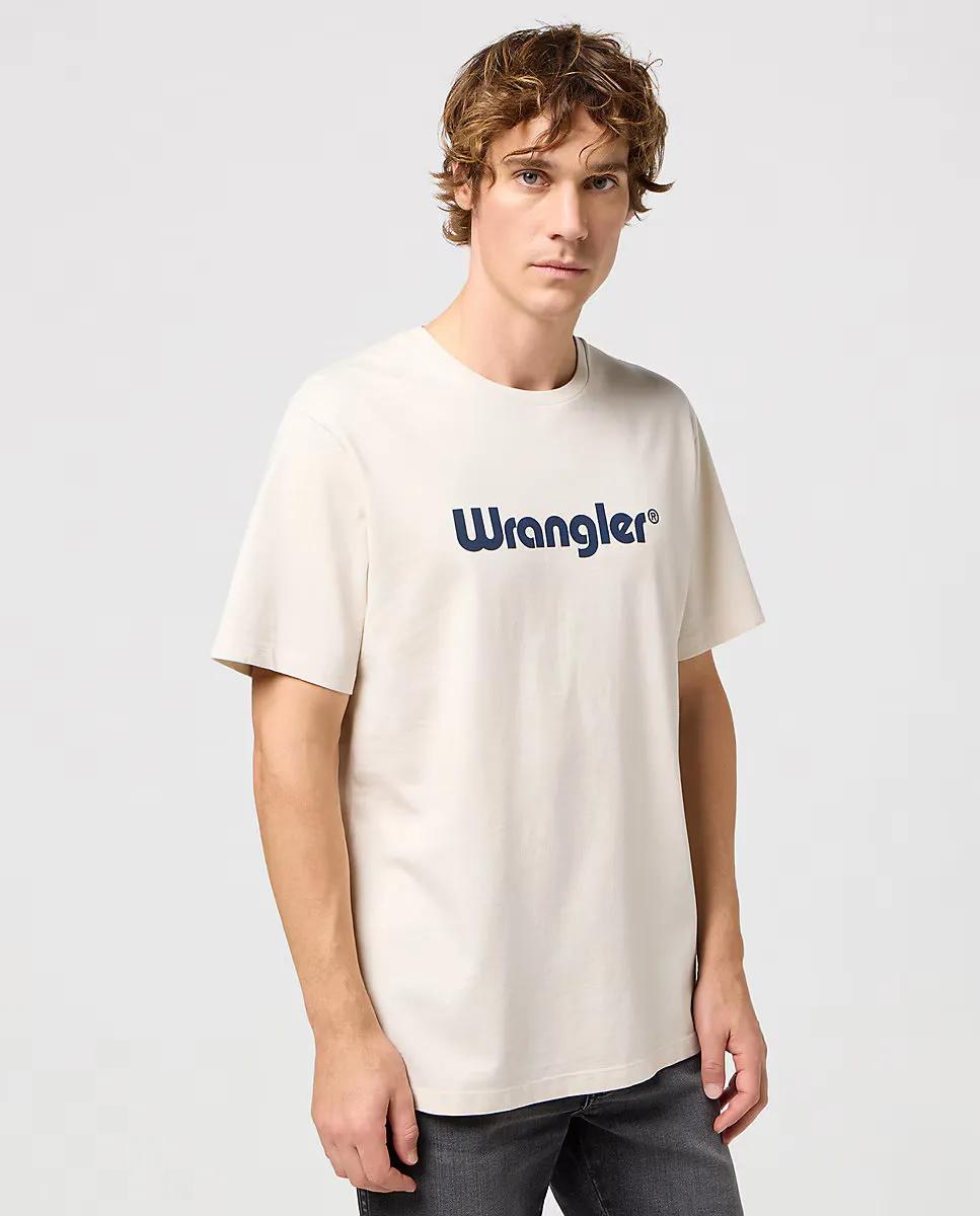 

Мужская белая футболка с коротким рукавом Wrangler, белый