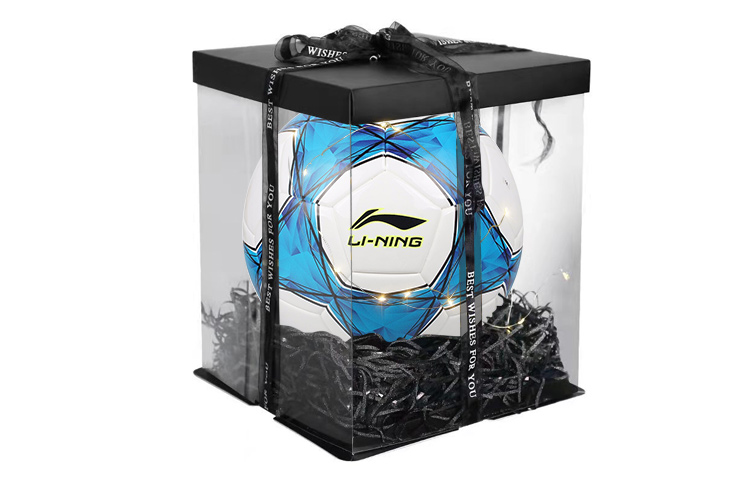 

LINING Размер 4 футбольный мяч TPU бесшовный термосклеивание Unisex синий белый