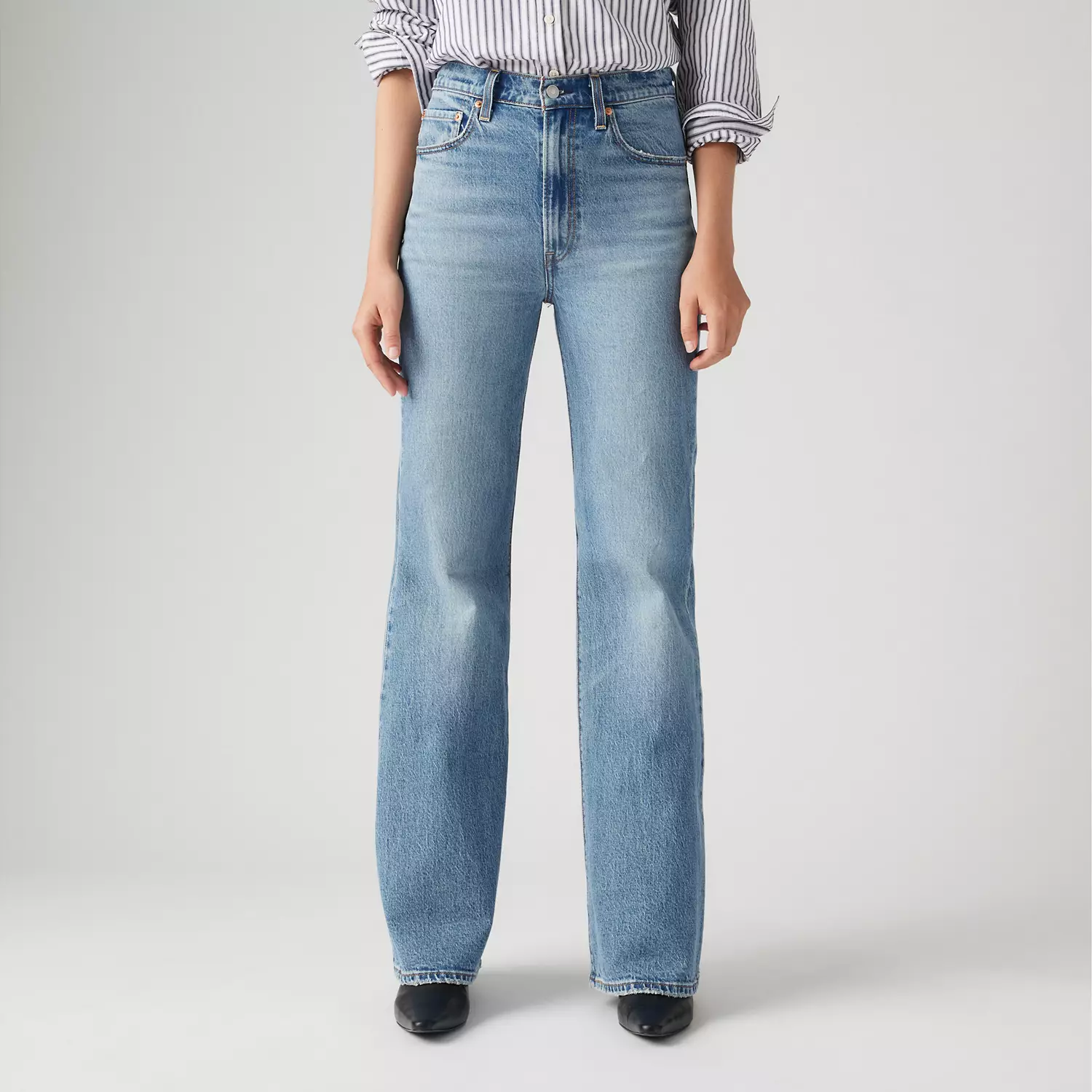 Женские джинсы Levi's Ribcage Bell , светло-синий