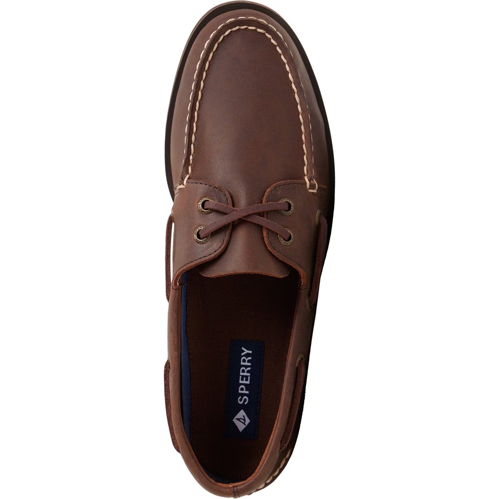 

Подлинные оригинальные кожаные туфли-лодочки с двумя глазками Sperry, коричневый
