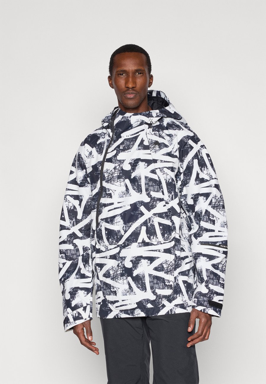 

Лыжная куртка Burton MENS RESERVE RELAXED ANORAK, Black/White/Black, Белый, Лыжная куртка Burton MENS RESERVE RELAXED ANORAK, Black/White/Black