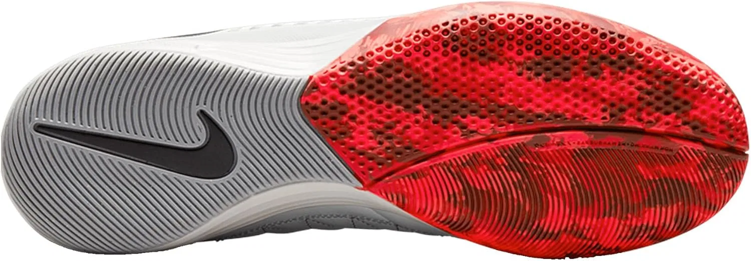 Мужские кроссовки для футзала Nike Lunargato II, White Black Bright Crimson Grey Fog — фото 4