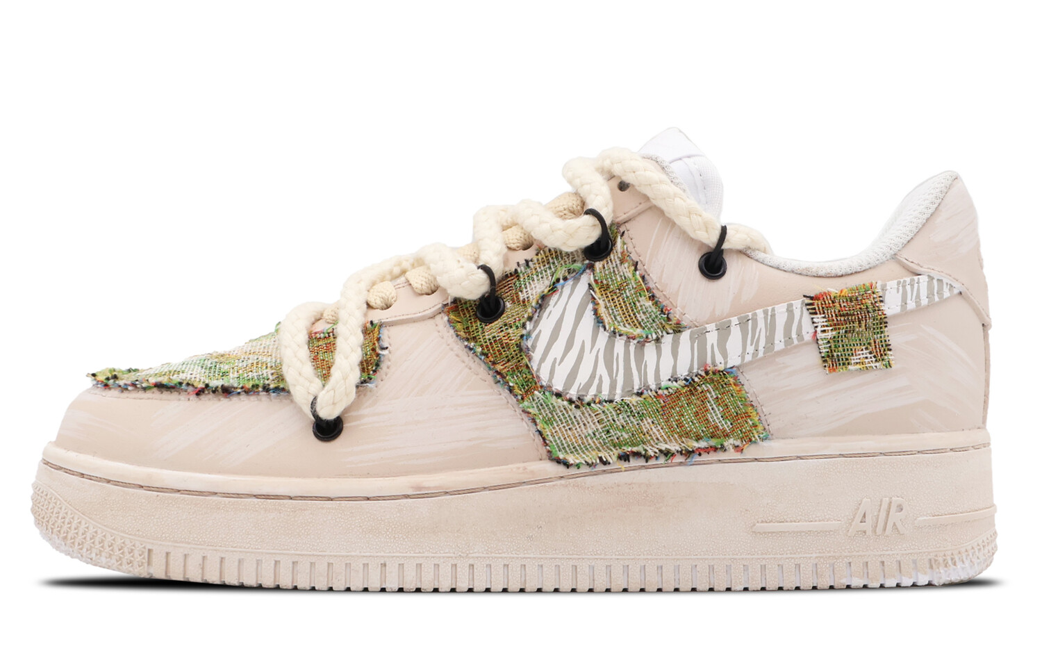 

Кроссовки Nike Air Force 1 Skateboarding Shoes Women's Low-top White, коричневый