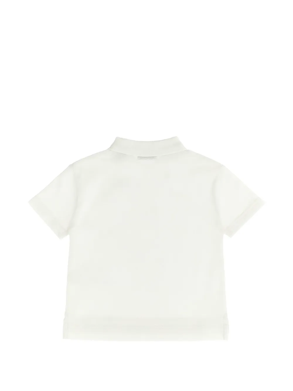 Поло johane с вышивкой в виде рыцаря-ездока BURBERRY KIDS, белый — фото 2