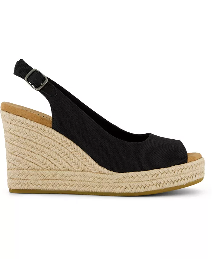 Женские босоножки Camilla на платформе с открытым носком TOMS, черный — фото 2