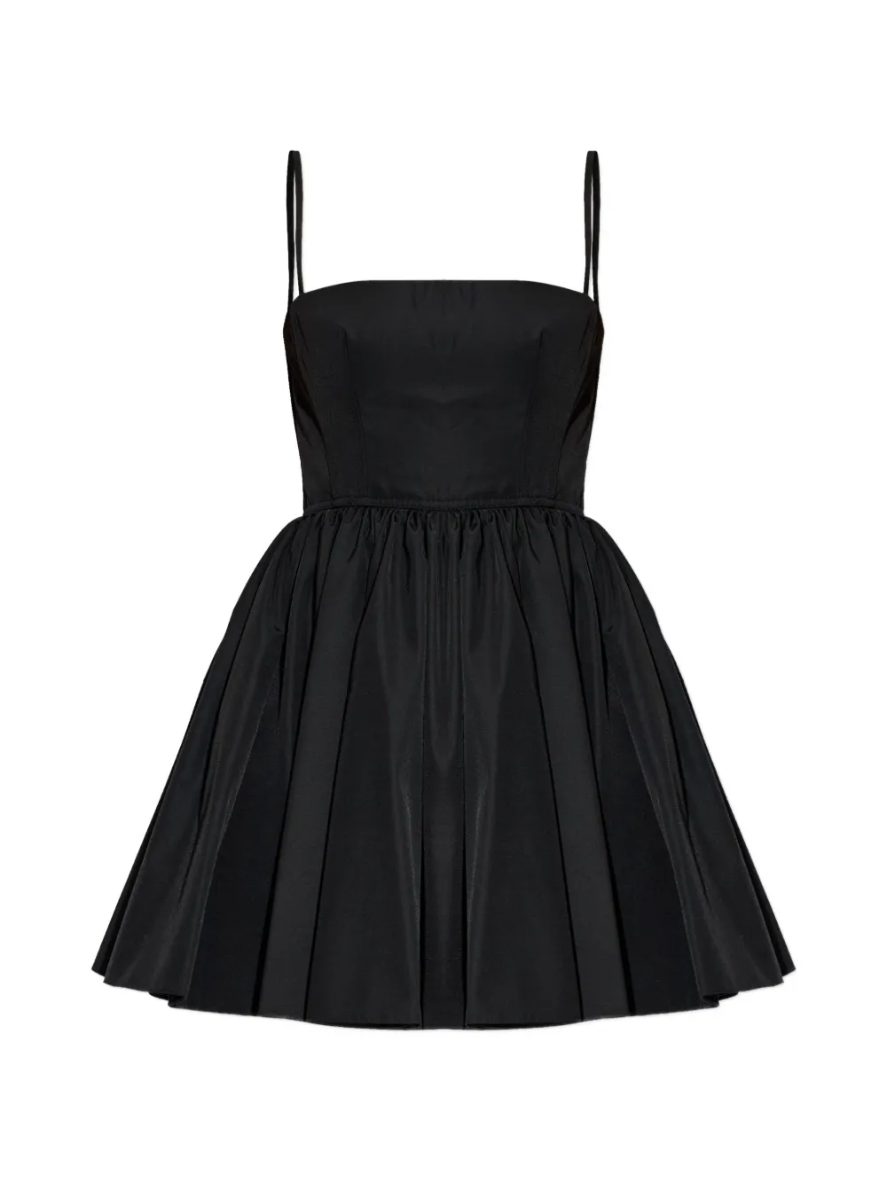 

Платье с оборками и расклешенным силуэтом Alaïa, черный