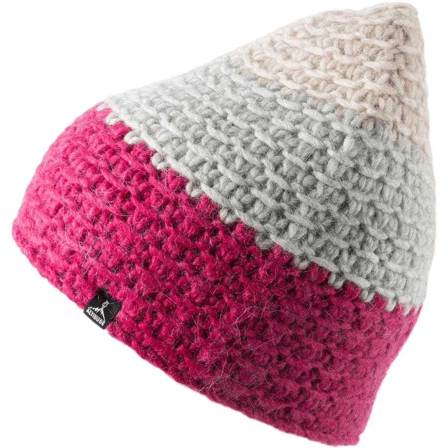 

ALTIDUDE Зимняя шапка-гнездо трио, объемная вязка, унисекс, шапочка из шерсти мериноса ягненка