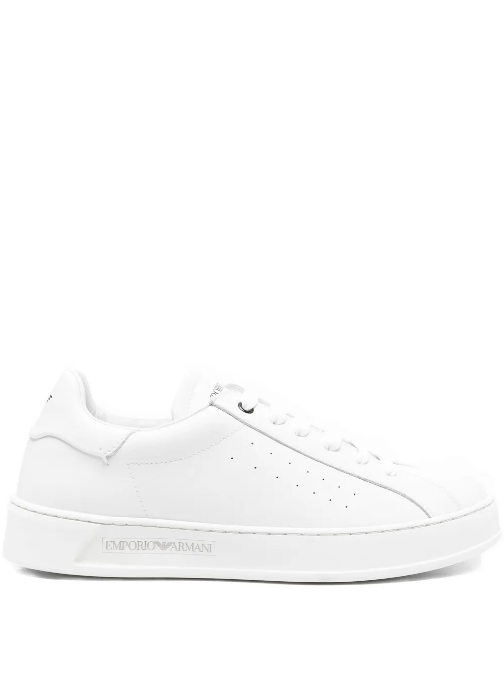Кроссовки с логотипом EMPORIO ARMANI, белый