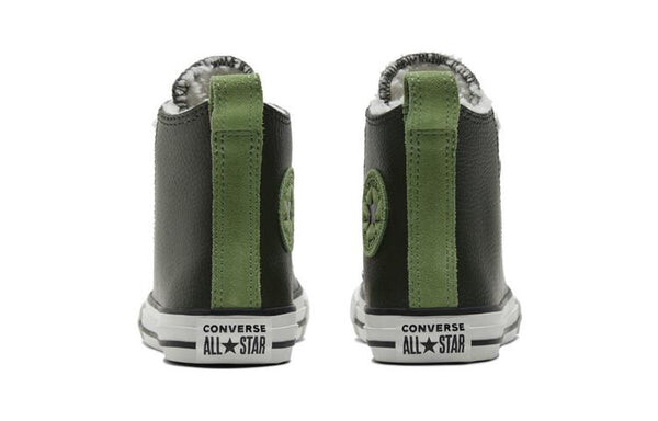 Кроссовки chuck taylor all star lined leather 'green' Converse, зеленый — фото 4