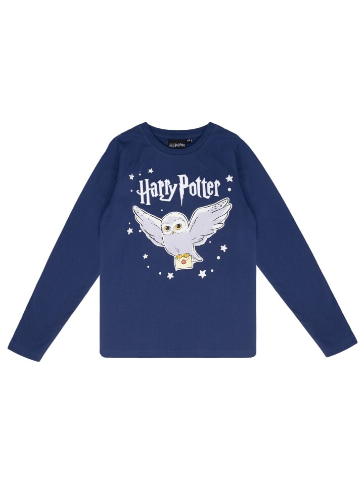 

Толстовка Harry Potter Mädchen Langarmshirt Pullover mit Hedwig, фиолетовый