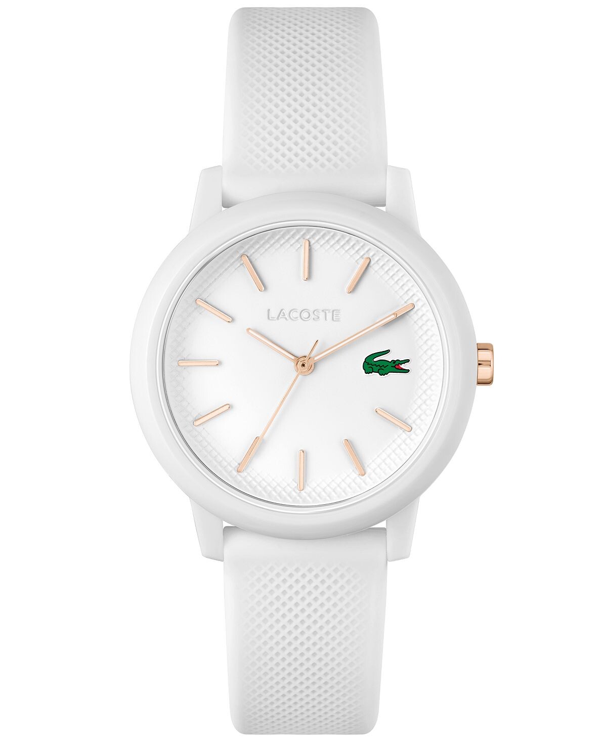 

Женские часы L.12.12, белый силиконовый ремешок, 36 мм Lacoste, белый
