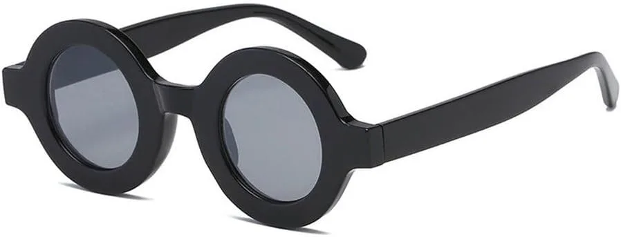 

Модные круглые женские солнцезащитные очки в винтажном стиле цвета шампанского, трендовые мужские солнцезащитные очки с градиентной защитой UV400 SKFGNX, Black Gray