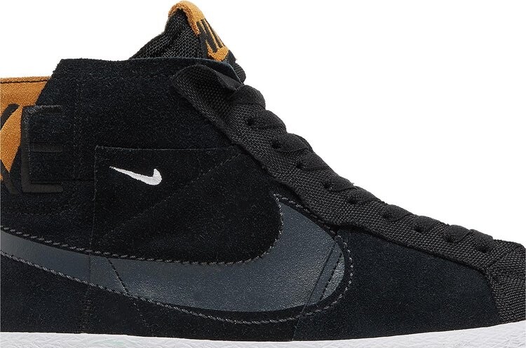 Кроссовки Zoom Blazer Mid Premium SB 'Black Patchwork', черный — фото 2