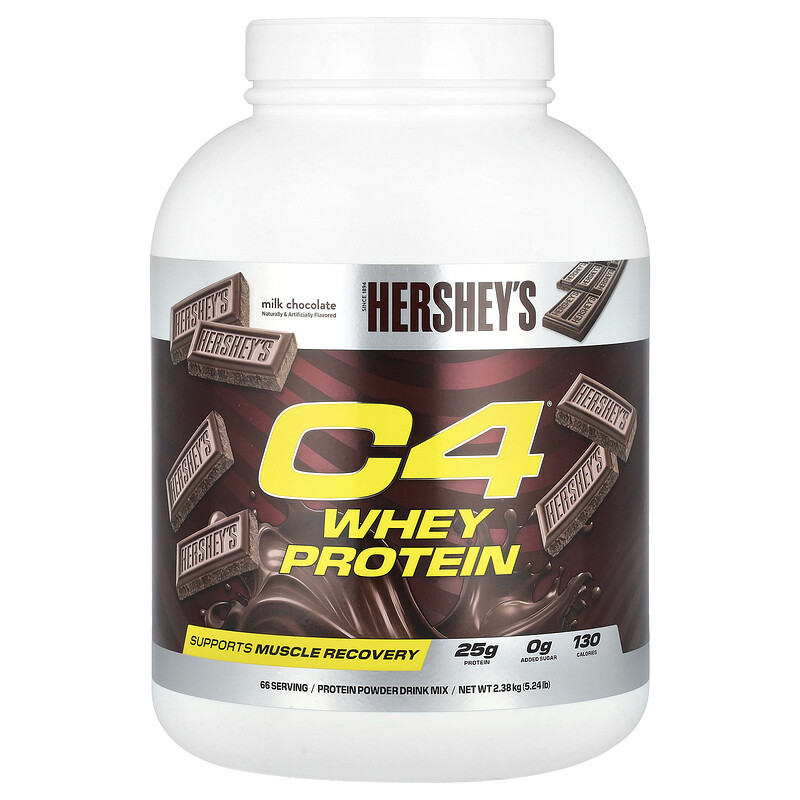 

C4 / Cellucor, C4 Whey Protein, молочный шоколад Hershey, 2,38 кг (5,24 фунта)