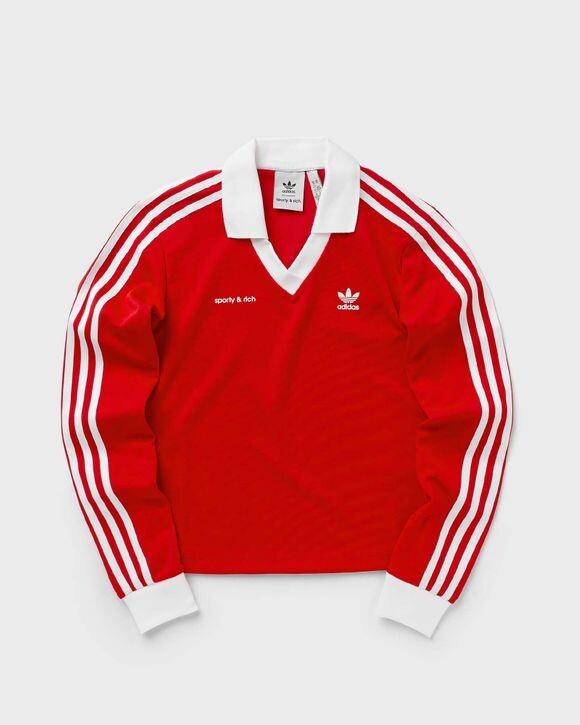 

Топ Adidas X Sporty & Rich Soccer Jersey, цвет white/collegred