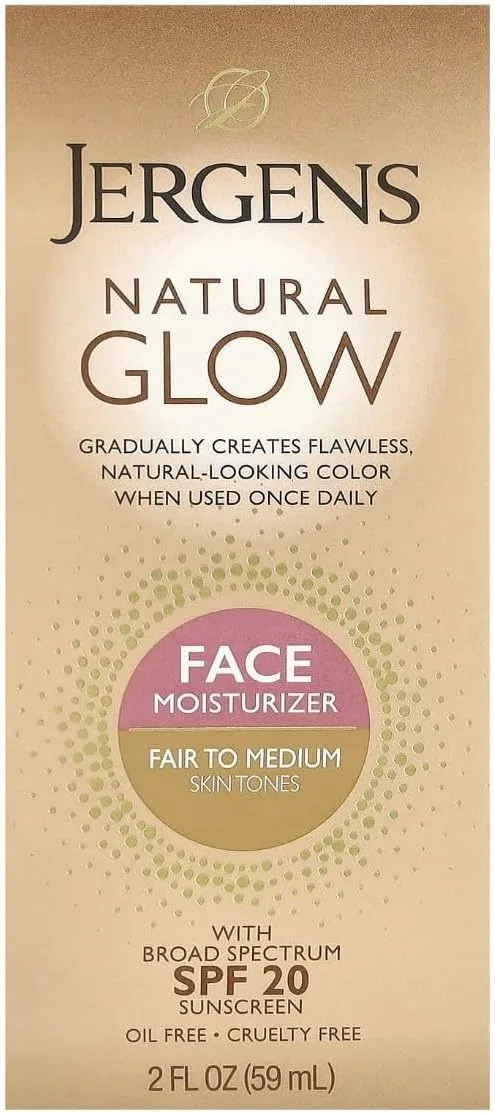 Крем для лица автозагар Jergens Natural Glow SPF20 59 мл — фото 2