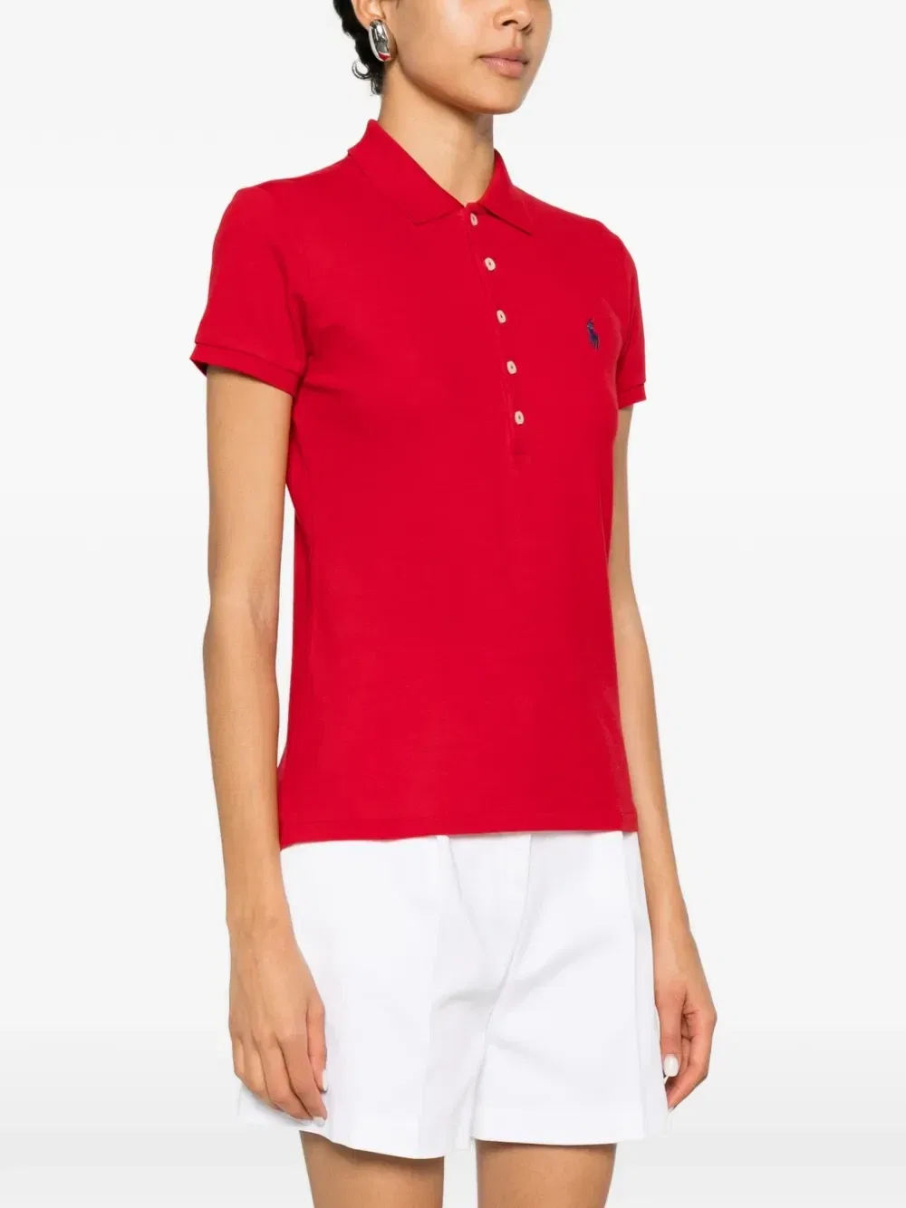 Рубашка-поло с вышитым логотипом POLO RALPH LAUREN, красный — фото 3
