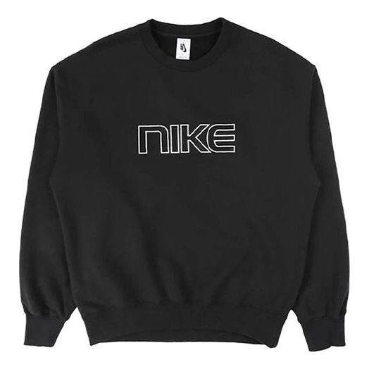 

Толстовка Men's Nike Alphabet Logo Round Neck Pullover Loose, черный
