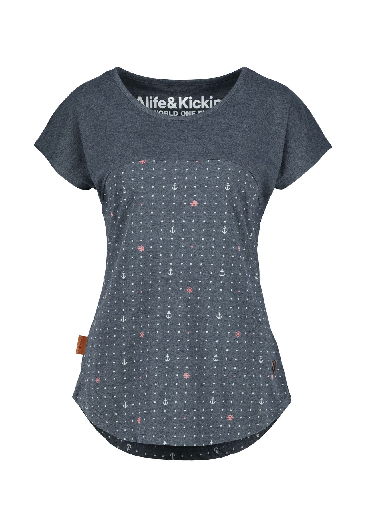 

Клара Рубашка АК ALIFE AND KICKIN, цвет Marine Aop