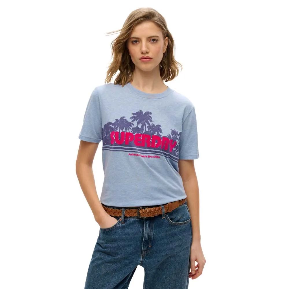 

Футболка с коротким рукавом Superdry Outdoor Stripe Relaxed, синий