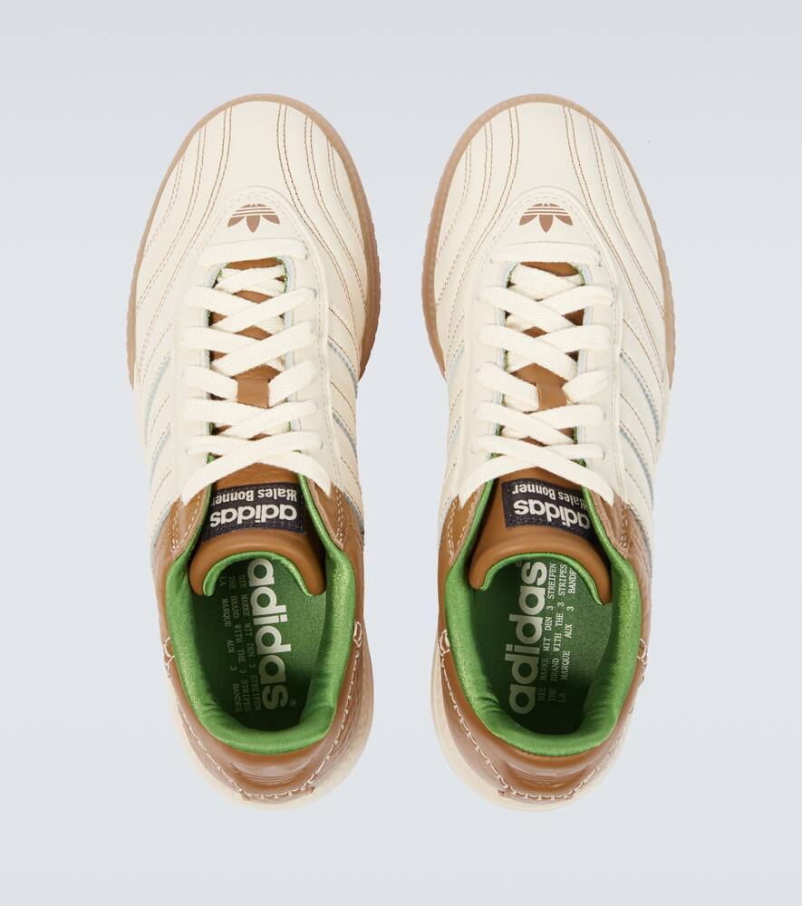Кожаные кроссовки Wales Bonner Samba Adidas, Beige — фото 4