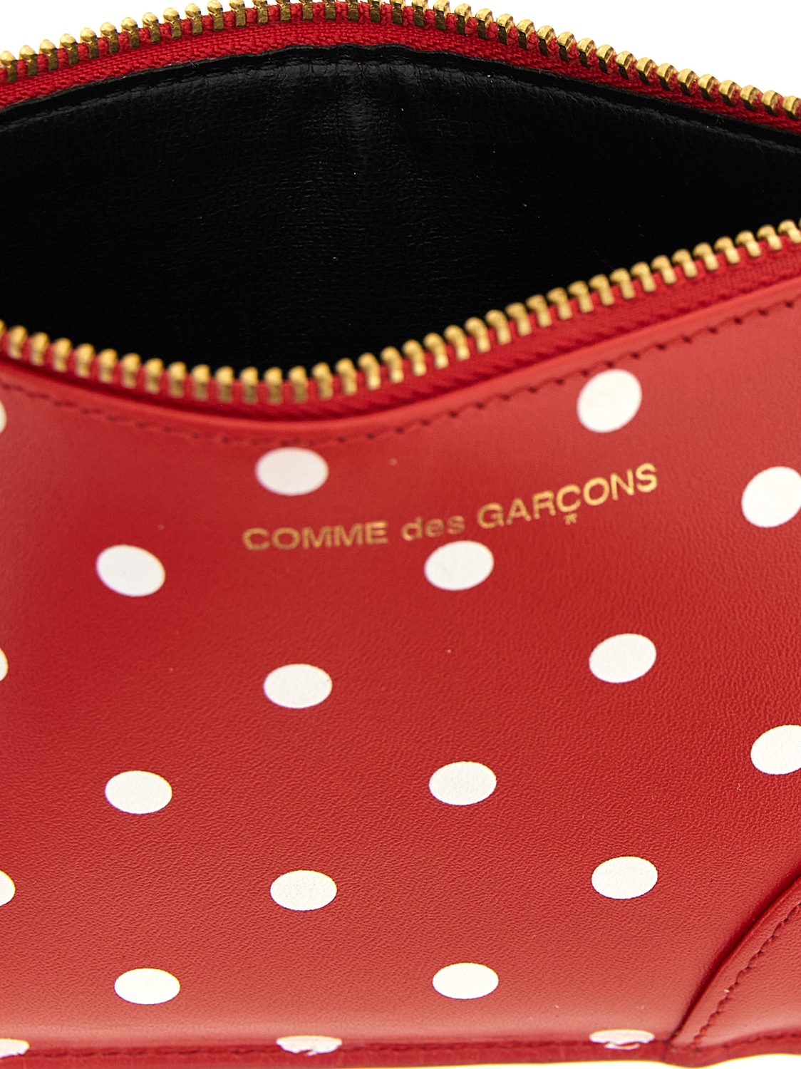 Держатель для карт с принтом в горошек COMME DES GARCONS, красный — фото 3