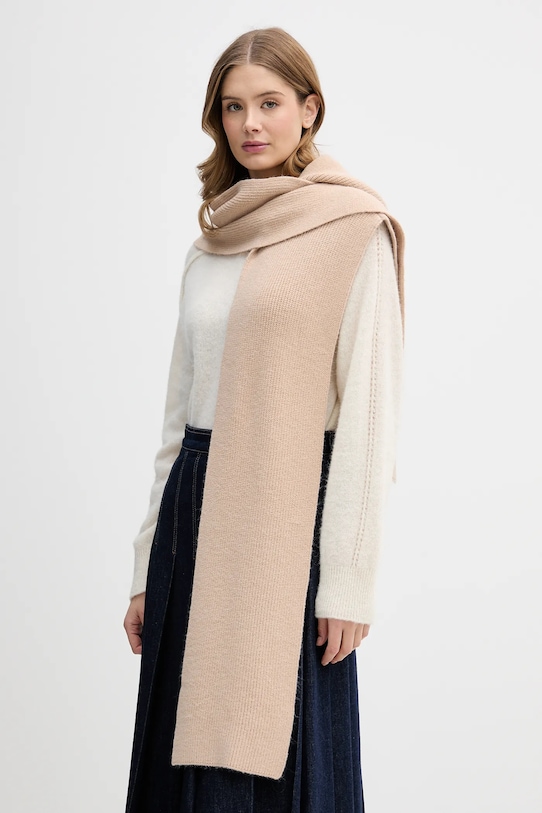 

Шарф с капюшоном Pedro del Hierro, бежевый