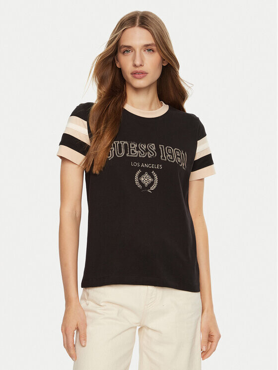 

Футболка стандартного кроя Guess, коричневый