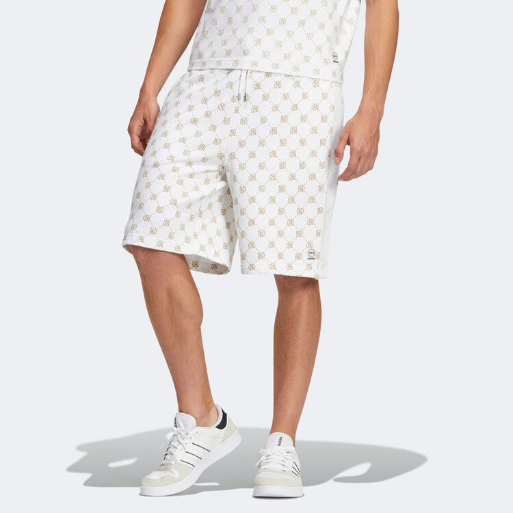 Повседневные шорты мужские белые Adidas Neo, белый — фото 2
