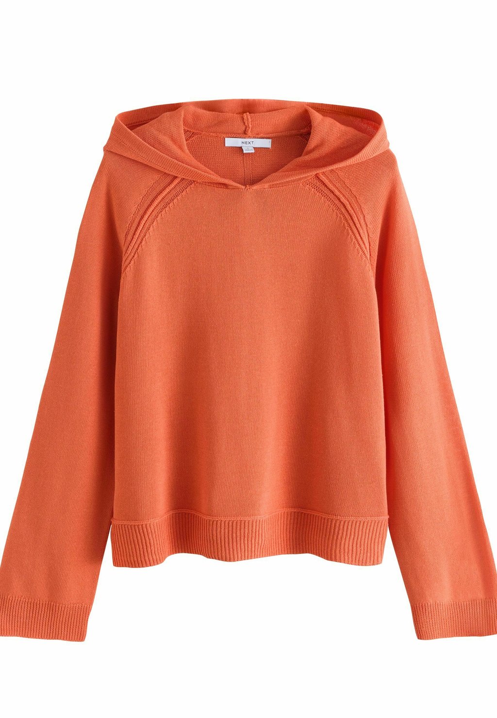 

Джемпер Regular Fit - Lightweight Knitted Relaxed Hoodie - Hoodie Next, оранжевый