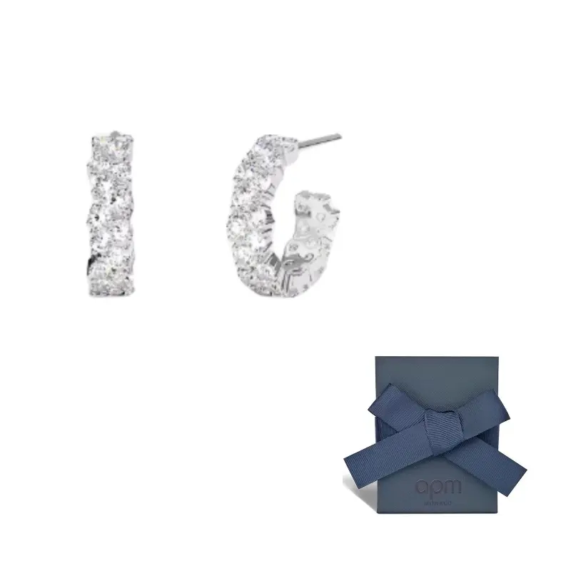 

Apm Monaco Серьги из серебра 925 пробы для женщин, серебристо-белые