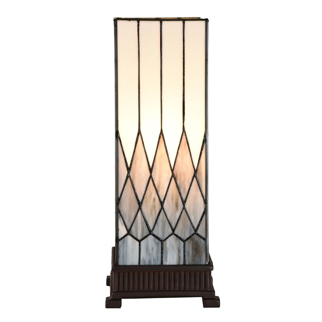 

Настольная лампа Clayre & Eef Tiffany 17x17x43 см серое стекло Clayre&Eef, серый