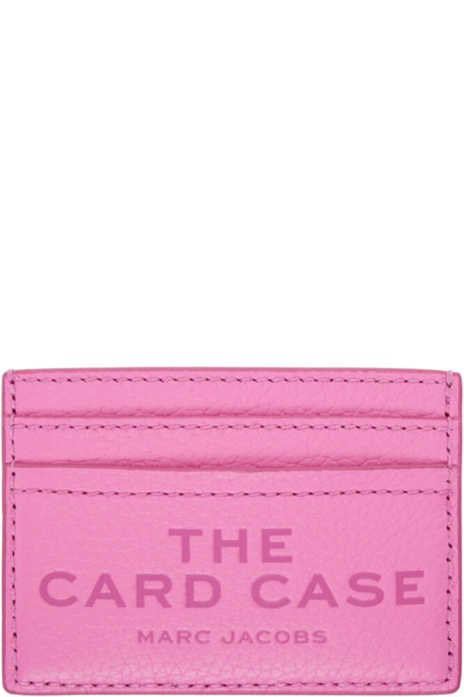 

Визитница «The Leather Card Case» розового цвета Marc Jacobs