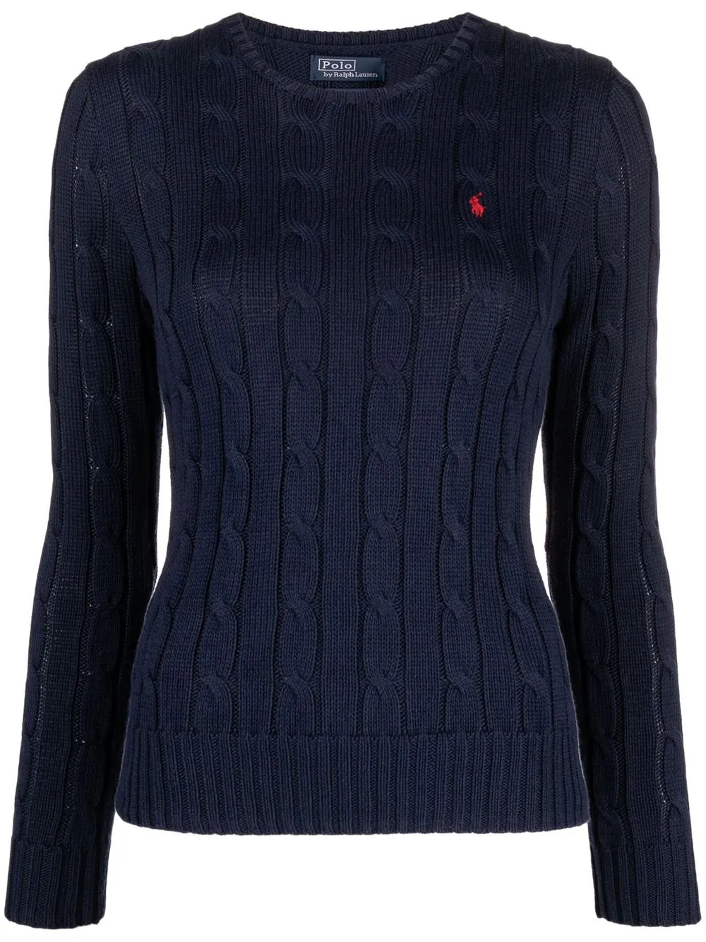 

Джемпер фактурной вязки с логотипом Polo Pony POLO RALPH LAUREN, синий