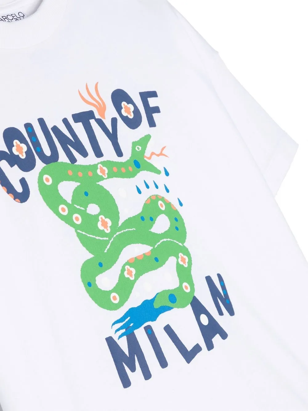 Футболка с принтом Marcelo Burlon County Of Milan Kids, белый — фото 3