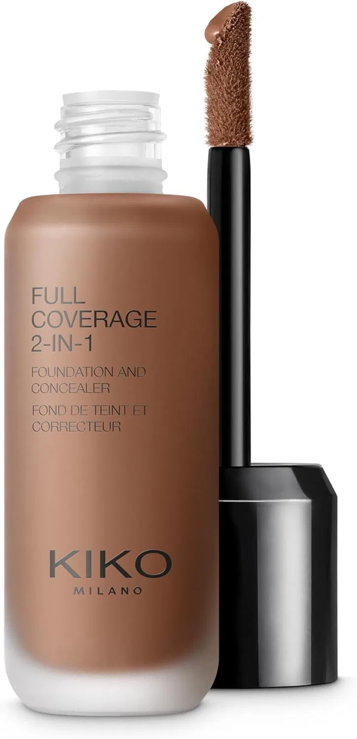 Тональное средство 2-в-1 Kiko Milano full coverage foundation & concealer R180 Rose 25 мл